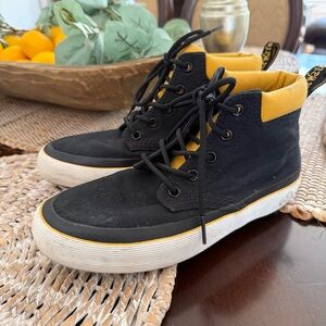 Dr Martens Docs Allana Black Canvas High Top Sneakers